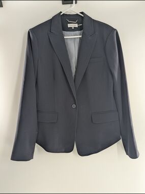 Calvin Klein Blazer Jacket Suit 14 Office Navy Blue Women's Professional Career
